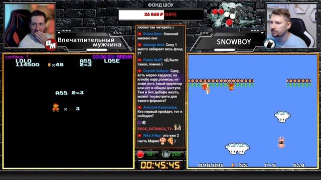 #12 PUSH START - Super Mario Bros.: The Lost Levels / snowboy vs Впечатлительный Мужчинa смотреть онлайн