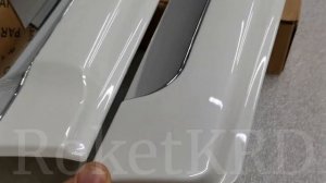 Молдинги дверей land cruiser prado 150 стиль GX Белые