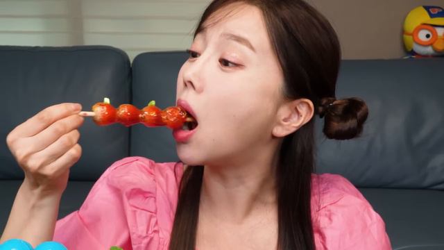 알록달록 탕후루 🌈 딸기 망고 샤인머스켓 과일빙수 디저트 먹방 Candied FruitsTanghulu Dessert Eatingshow Mukbang ASMR Ssoyoung