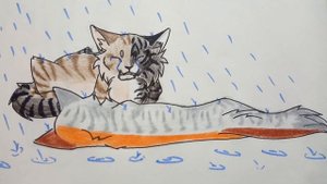 Мои рисунки | Обзор скетчбука №30 | Коты Воители | Слияние персонажей из КВ и Гарри Поттера | Фурри