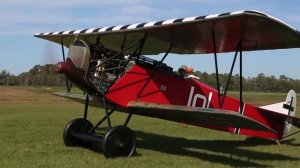 Fokker D-VII - Start Up and Taxi Run - Kermit Weeks