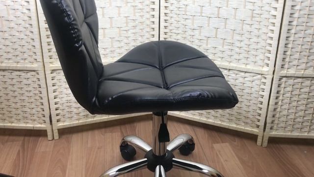 Стул Ракушка на хромированном основании черный смотреть онлайн