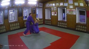 Дзюдо. Защита от задней подножки.