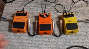 ①BOSS DS-2・DS-1・OD-2／Ibanez IBZ-3 ※冒頭１分程の説明あります 🎸