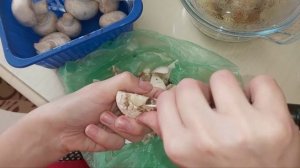 Как быстро почистить шампиньоны. Как почистить шампиньоны. Как чистить шампиньоны. #Шампиньоны
