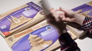 Сборная деревянная модель "Храм Неба", "Храм Саграда Фамилия" и другие, ТМ " Чудо Дерево"