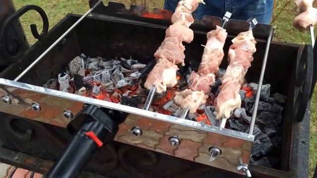 Шампуры самокруты | заказать шампуры с электрическим приводом | купить умные шампуры для шашлыка