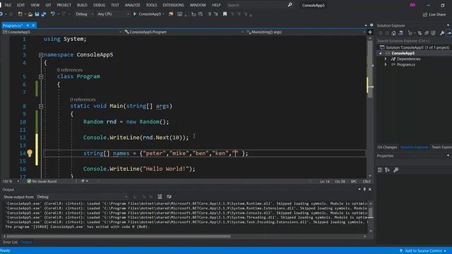Generate Random Number and String with C# | Visual Studio 2019 смотреть онлайн