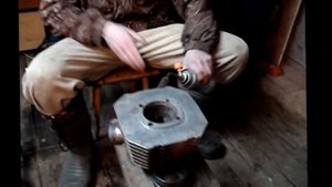 Запрессовка гильзы на примере цилиндра мотоцикла Сова/Восход 3м-01