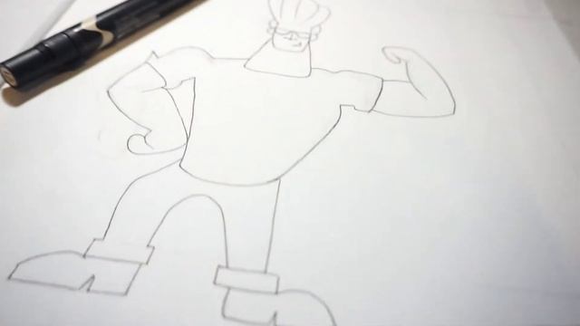 AMAZING DRAWING OF JOHNNY BRAVO!! смотреть онлайн