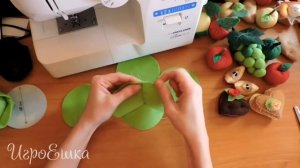 Мастер-класс овощи из фетра. Капуста.