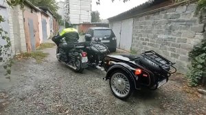 мотоцикл Днепр мт с прицепом.