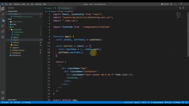 Building a Todo List App Project in React JS from Scratch 2022 #reactjs #reactjstutorial