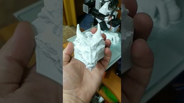Дверной молоток голова дракона на 3D принтере.