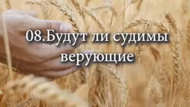 08 Будут ли судимы верующие смотреть онлайн