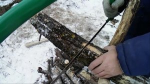 Землянка-Зимняя проверка на пригодность при -16.Dugout-Winter suitability check at -16(с субтитрами