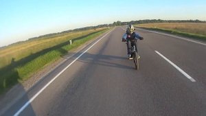 Самодельный мини мотоцикл (тест драйв)
