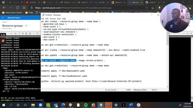 Deploying a containerized application with Azure Kubernetes Service смотреть онлайн