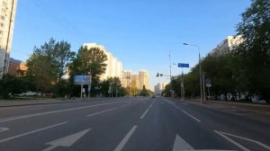 Из района Беговой в Хорошёво-Мнёвники. На машине по улицам Москвы. Июнь 2023