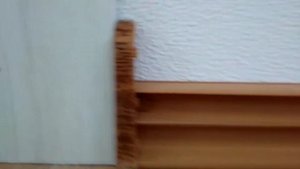 Монтаж плинтуса ПВХ \ высотой 86мм