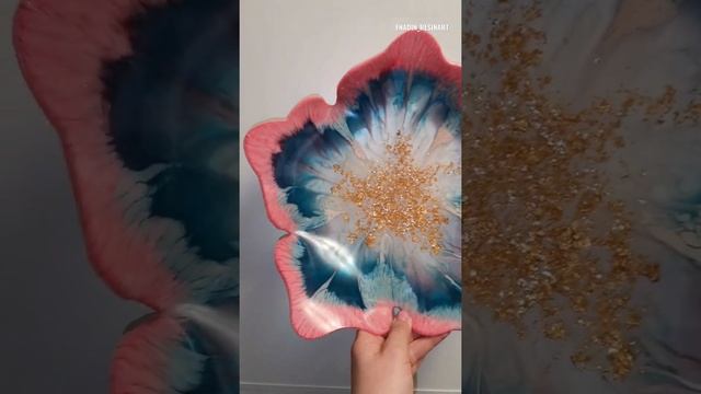 Fnadin_resinart, эпоксидная смола, цветок, фруктовница смотреть онлайн