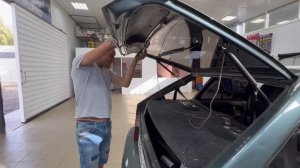 Как вставить стекло в резинке