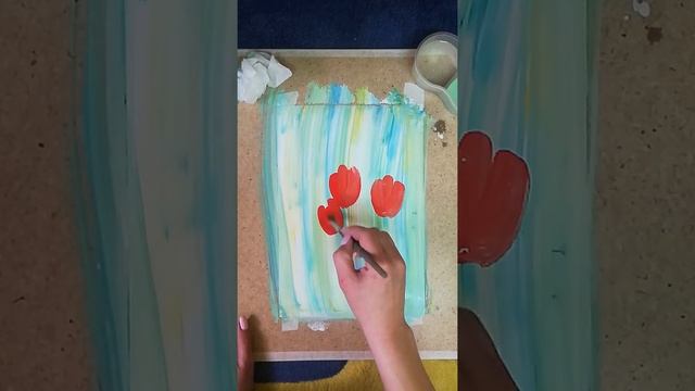 ТЮЛЬПАНЫ Правополушарное рисование