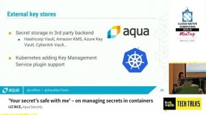 Kinvolk Tech Talks: 'Your secret's safe with me' – on managing secrets in containers with Liz Rice