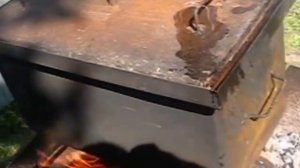 Коптилка с гидрозатвором. Коптим куриную голень.