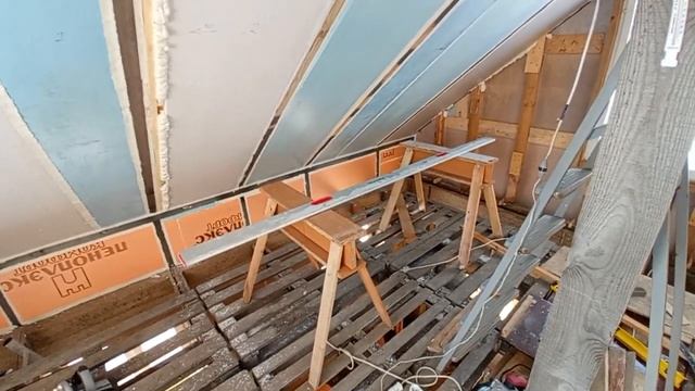 Обшивка стен мансарды. Мои ошибки. смотреть онлайн