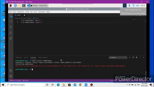 How to install webbrowser Library in python