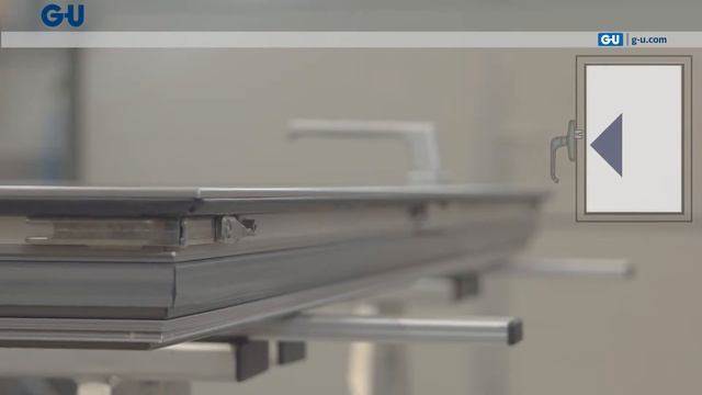 Оконная фурнитура G-U для алюминиевых створок ALU JET 610. Монтаж.