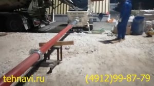 Работа бетононасоса Aquarius 703D