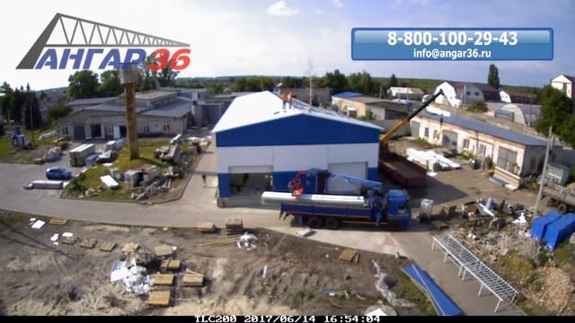 Строительство склада Ангар 36 - г.Обоянь смотреть онлайн