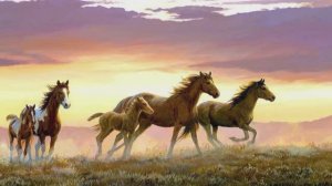 672. ♫.Кубанский казачий хор – "Ой при лужку, при лужке" , живопись