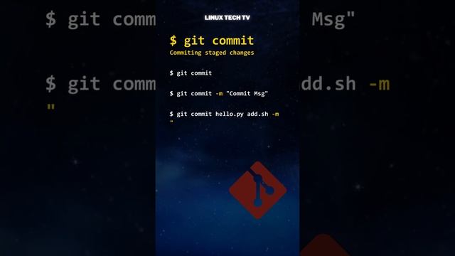 5. ?? Powerful Git commands: git commit @LinuxTechTV pro Git