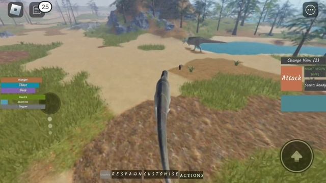 Carcharodontosaurus обзор на динозавра /Dinosaur world mobile /ROBLOX смотреть онлайн