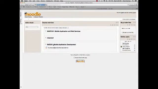 Moodle Course layout & Creative Test-Taking Tutorial