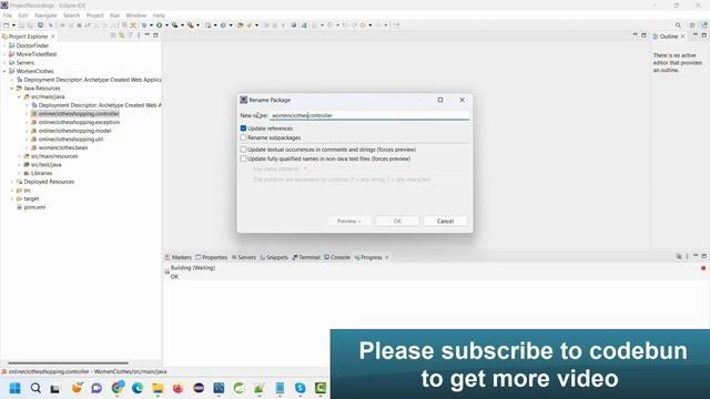 How to change Java web maven project name in eclipse смотреть онлайн