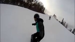 Спуск на сноуборде
