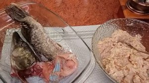 Фаршированная щука в духовке