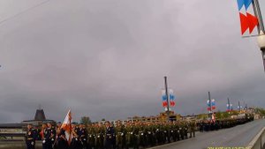 Псков.Десантура идет на парад. 09.05.2017.