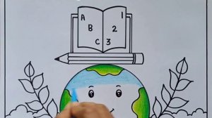 World Literacy Day Drawing | National Education Day poster |International Literacy Day Drawing Easy