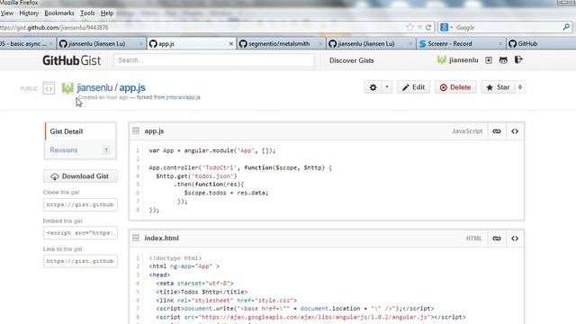 Fork or clone a repository in Gist or Github