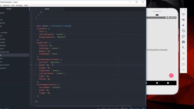 React Native Floating Action Button смотреть онлайн
