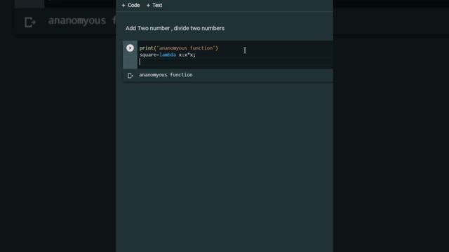 Function without anyname in Python#python#lambda