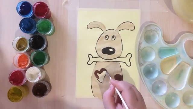 Как нарисовать собаку. Рисование для детей. Рисуем вместе смотреть онлайн