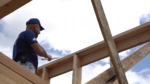 Важные узлы в каркасном доме. Столбы и их перевязка с перекрытиями. "Строй и Живи".