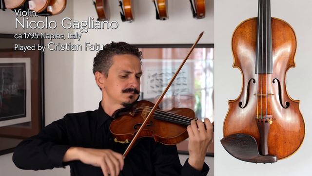 (sold) Nicolo Gagliano violin, ca 1765, ITALY / Cristian Fatu / at the Metzler Violin Shop смотреть онлайн