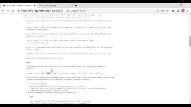Part 3 - How to Enable HTTPS for the Admin Console URL using CA Signed Certificates in PowerCenter смотреть онлайн